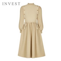 [인베스트] 골드버튼스웨이드원피스_VI2W1OP3371
