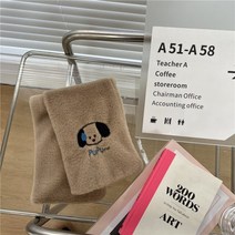 겨울용 두꺼운 따뜻한 강아지 털 스카프 다기능 목 보호 플러시 크로스 남성 및 여성용