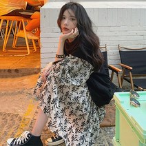 대박난박양 레이어드 쉬폰 원피스