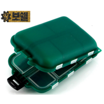 보쉘 낚시 소형 태클박스 소품 상자 케이스 낚시도구 바다 민물 강태공 용품 낚시찌 보관함, 초록