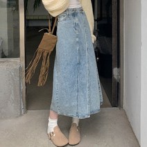 리스트 클래식 밴딩 사이드 데일리 턱 롱치마 와이드 그레이 빈티지 더엣지