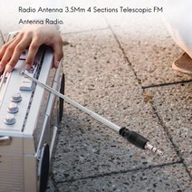 3X 라디오 안테나 3.5mm 4 섹션 텔레스코픽 FM 모바일 휴대 전화 Mp3 Mp4 오디오 장비