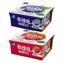 푸르밀 떠먹는 비피더스 딸기 80g x 12개입 + 블루베리 80g x 12개입, 1세트