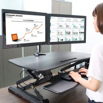 [천삼백케이] [카멜마운트] 서서일하는 책상 스탠딩 데스크 스탠워크 수동식 PSW-V, 단품