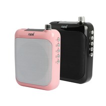 NEXI 휴대용 블루투스 마이크 앰프 라디오 및 USB 마이크로 SD카드 지원 NX819 스피커, 핑크