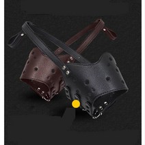 애견 짖음방지 버클조절 입마개 L사이즈 닥스훈트입마개 튼튼한입마개 포메, 1개, 프리미엄 애견입마개(L)-브라운