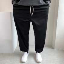 마이클로드겨울 기모 크롭 와이드핏 배기 밴딩 벌룬 팬츠 빅사이즈