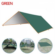 포장마차천막 캐노피천막 초경량 정원용 캐노피 방수 그늘막 타프 5x3m 4x3m 3x3m 야외 캠핑 여행 해변 가림막, [03] 3m x 5m, [01] GREEN