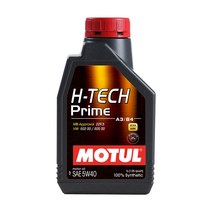 모튤 에이치 테크 프라임 5W40 엔진오일 합성유 교환 가솔린 휘발유 1L, 2개, 1000ml