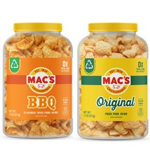 Macs 맥스 돼지껍데기 껍데기 튀김 스낵 과자 2가지맛, 1개