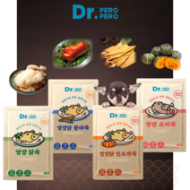 [채다시] 닥터페로 애견 국내산 보양식 강아지 영양죽 120g 4종(닭 닭+황태 닭+단호박 오리), 4개, 영양닭단호박죽120g