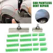 자동차 정비 18X Paintless Dent Removal 풀러 탭 치아 도구 키트 (접착제 스틱 포함) 자동차 바디 우박 손