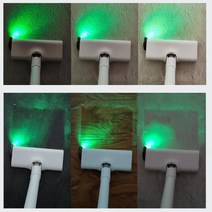베이리인스 먼지가 다 보여 청소기 레이저 LED조명, 본체+건전지*1개