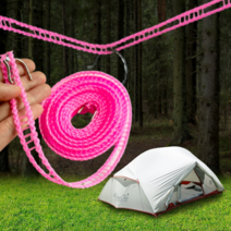 빨래의신 여행용 캠핑 빨랫줄 천장 베란다 빨래건조대줄 옥상빨래줄, 핑크3m