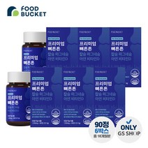 푸드버킷 프리미엄 뼈튼튼 칼슘 마그네슘 아연 비타민D, 6개, 90정