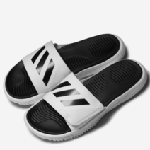 아디다스 알파바운스 슬라이드 화이트블랙 FX1326