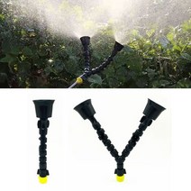 자바라 호스 노즐 분수 살수 원예 헤드 장치 분무 분사 급수 농사, B_더블