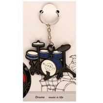 건강-드림_열쇠고리 키링 ACS2-8 드럼악기 홀더 모양 예쁜 액세사리홀더 미니어처_rjsrkdemf, 옵-션★블루