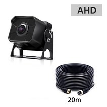 어라운드뷰 후방 사이드 카메라 AHD 야간 투시경 방수 차량 카메라 중장비 트럭 트레일러 픽업 RV 용 12V-2, 04 AHD Camera-20m