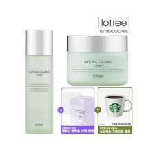 [기프티콘][로트리] 내추럴 카밍 고보습 2종(토너+카밍 크림)