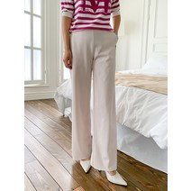 와이드 여름 밴딩 통 바지 여성 기본 심플 데일리 슬랙스 팬츠 코디