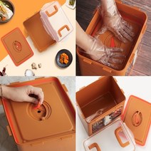 [1+1이벤트] 프리미엄 황토 숨쉬는 김치통 발효숙성용기 절임통 누름독 장아찌 오이지 간장고추장아찌 고추장아찌 깻잎장아찌 양념통 스텐김치통 소스통 매실장아찌 마늘쫑장아찌 밀폐양념통, 황토김칫독 2.7L X 2개 (1+1이벤트)