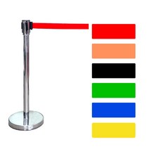 WS 벨트형 스텐 차단봉 3M X 5cm / 적색 오랜지 검정 녹색 청색 노랑, 오렌지