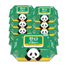 판다 맑은 수 물티슈 100매x10팩 (캡형), 10팩, 100매