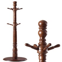 아지오퍼니처 스탠드 원목 나무 옷걸이 엔틱 수납 행거 뷰티, -, 1개