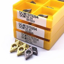 선반 인서트 V커팅 CNC 10EA DCMT070204 DCMT070208 DCMT11T304 DCMT11T308 VP15TF UE6020 US735 공구 카바이드, [07] DCMT11T304 VP15TF