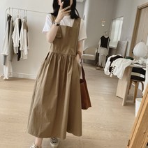 롱 나시 코디 원피스 블랙 봄 사이즈 여성 뷔스티에 레이어드 상체비만 이너 민소매