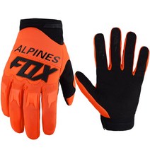 오토바이 열선장갑 발열장갑100% ALPINES FOX 남자 여름 오토바이 장갑 산악 자전, 05 All Orange