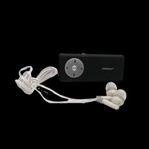 휴대용 micro sd mp3 player with 이어폰 리프로듀서 디뮤직 무손실 사운드 뮤직 미디어 mp3 플레이어와 tf카드, 검은색
