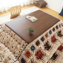 일본 코타츠 난로 (2 개/대) 난간 난로 이불 상단 및 하단 세트 발 따뜻하게 일본 테이블 커버 난방 190x24, 03 Beige Color B