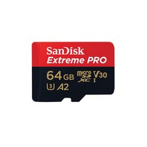 샌디스크 MicroSDXC Class10 EXTREME Pro SQXCD 4K 마이크로SD카드 블랙박스용메모리 핸드폰외장 닌텐도, 64GB