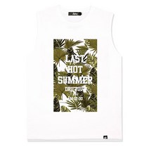 남자 해외여행룩 동남아 바캉스 민소매 카모정글 티셔츠