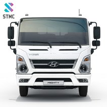 [썬팅메카]대형화물차 상단띠 하단띠 썬팅필름, 열차단 메탈블랙15