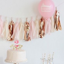 파티 종이 태슬 가랜드, 10.핑크