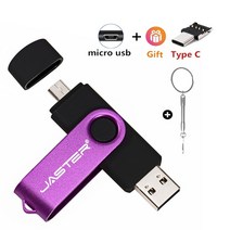 USB 분배기 허브 컴퓨터 액세사리 자동차 플래시 드라이브 펜 드라이브 디스크 디자인 프로모션 웨딩 선물 노트북, 128GB, 보라