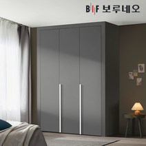 보루네오 10cm 링고 여닫이 작은방 붙박이장 5자 6자 7자, 화이트 다크그레이 10cm