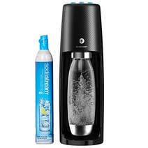 sodastream 1011811010 Fizzi One Touch 탄산수메이커 기타 블랙 -22936, 검은색, 60L 실린더 세트