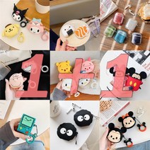 [철가루 방지 스티커 증정]에어팟1/2세대 에어팟2 에어팟프로 케이스 실리콘 케이스 산리오 하드케이스 비모 디즈니 스누피 찰리 키티 미키 미니 케이스 캐릭터 무선 프로모음전, [1-2세대]53.강아지엉덩이[갈색]