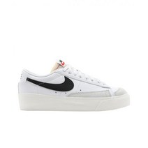 여성용 나이키 정품 블레이저 로우 플랫폼 화이트 블랙 여성용 Nike Blazer Low Platform White Black