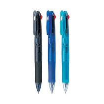 제브라 클립온 4색볼펜 B4A3 0.7mm, 01-흑색
