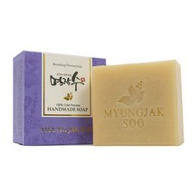 [명작수] 오트밀(각질제거) 매끈한 피부결 클렌징 천연수제비누, 단품