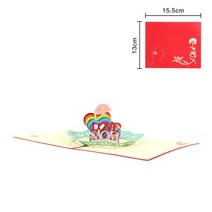 생일축하카드 팝업카드 메세지 세트3D 팝업 어머니의 날 카드 인사말 꽃 꽃, 01 1