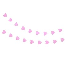 글리터하트가랜드 생일파티용품 반짝이 종이 프로포즈 가랜드, 핑크