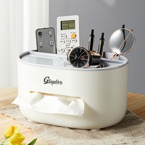 미란다 다용도 수납 휴지케이스 화장지걸이 화이트그레이, 1개