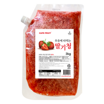(런칭특가) Cafe fruit 우유에 타먹는 딸기청 3KG