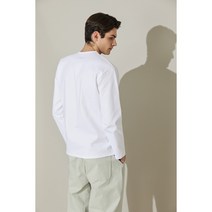 [Men][에두아르도]오버핏 솔리드 실켓 긴팔슬리브 티셔츠